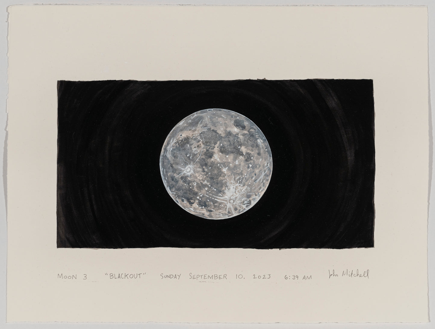 John Mitchell |  BLACKOUT: Animation Drawing, Moon 3