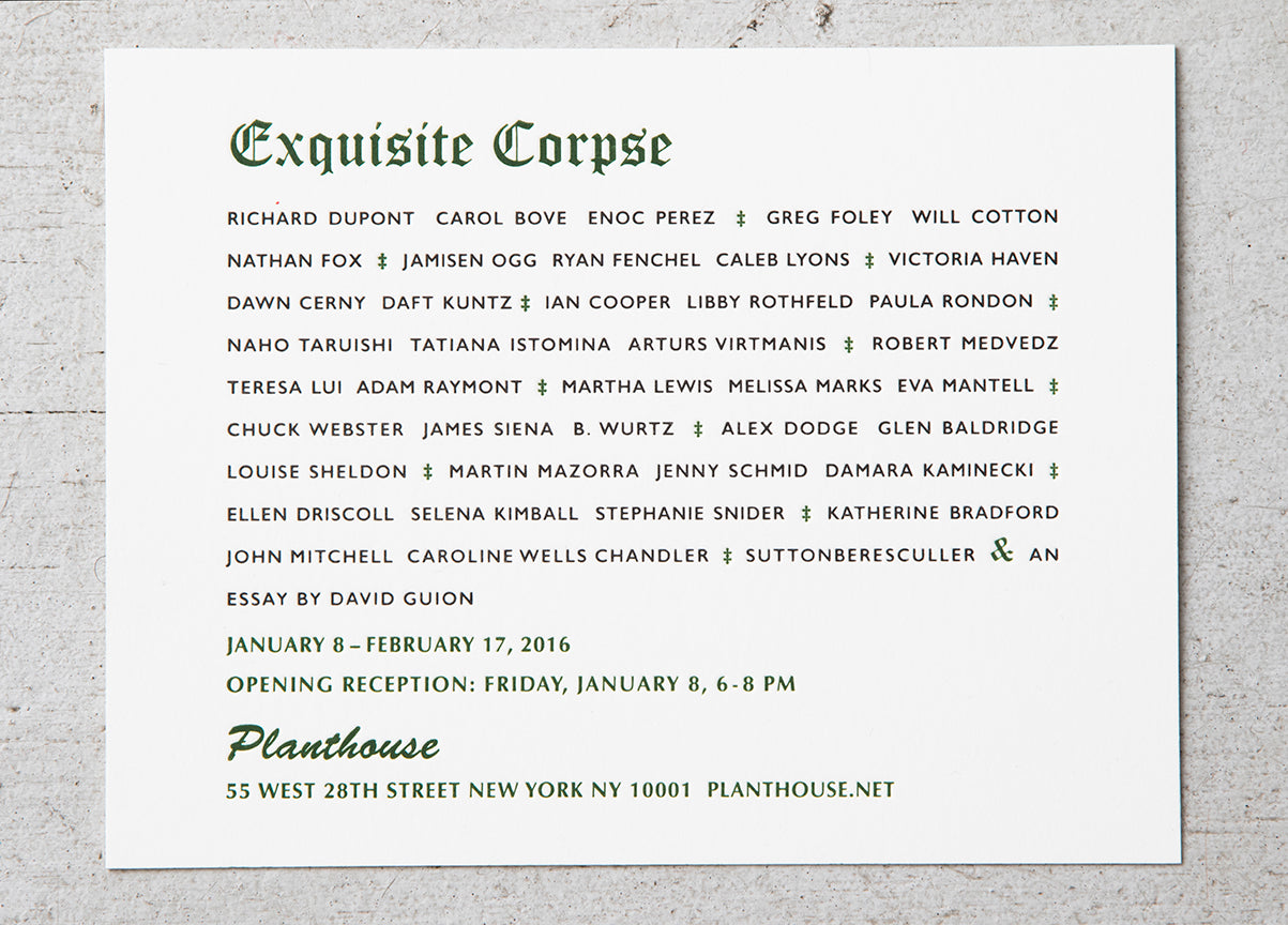 Exquisite Corpse | Group Exhibition