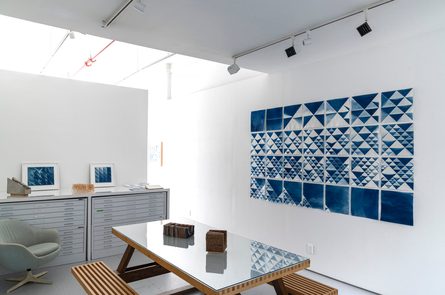 Fritz Horstman, Folded Cyanotype Progression