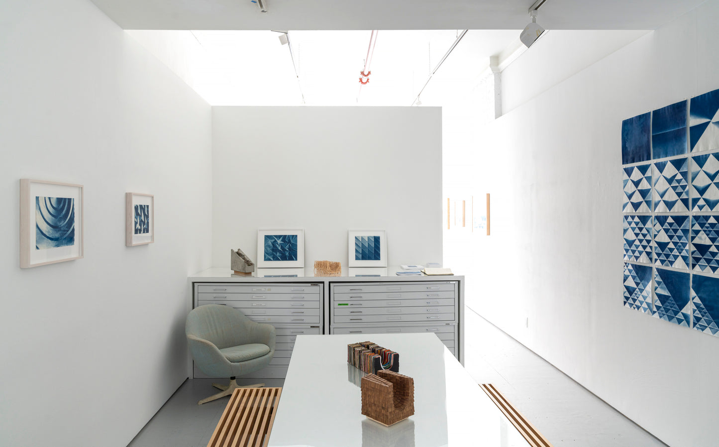 Fritz Horstman, Folded Cyanotype 261