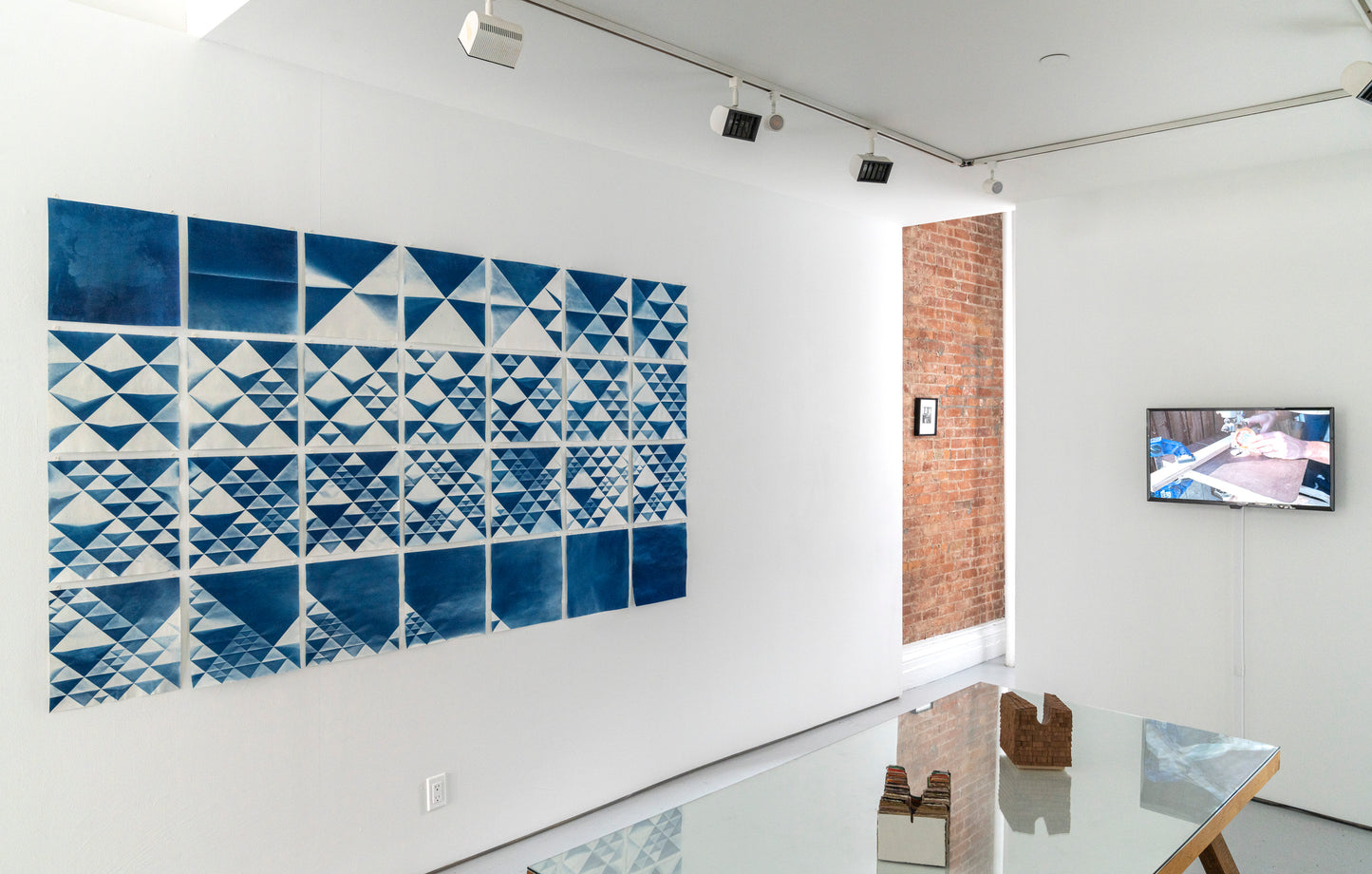 Fritz Horstman, Folded Cyanotype Progression