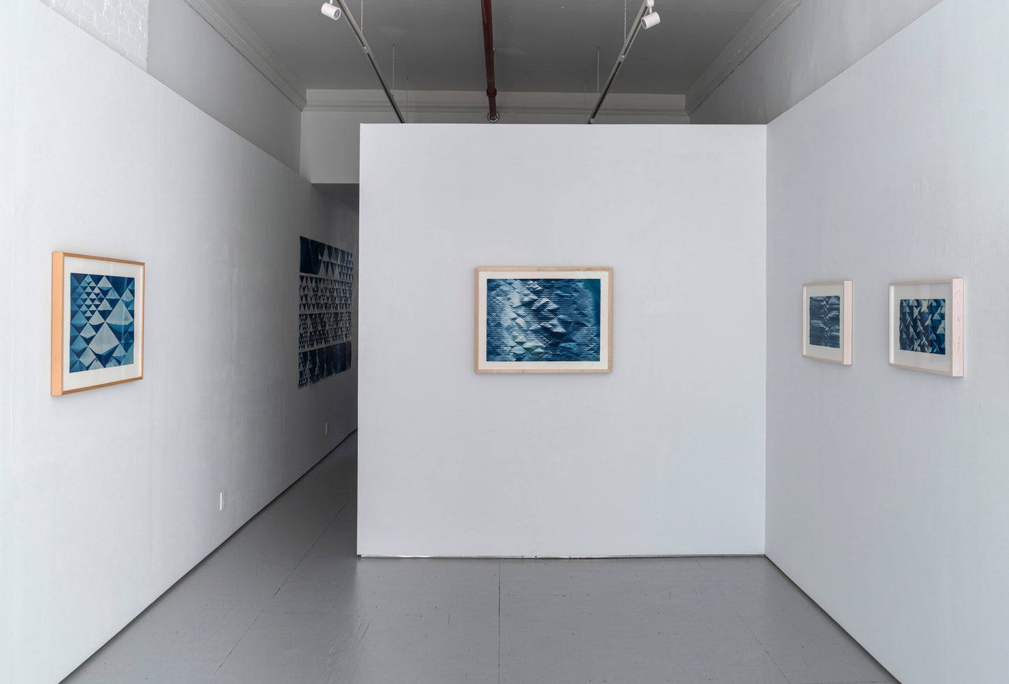 Fritz Horstman, Folded Cyanotype 189
