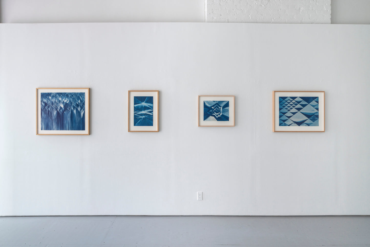 Fritz Horstman, Folded Cyanotype 284