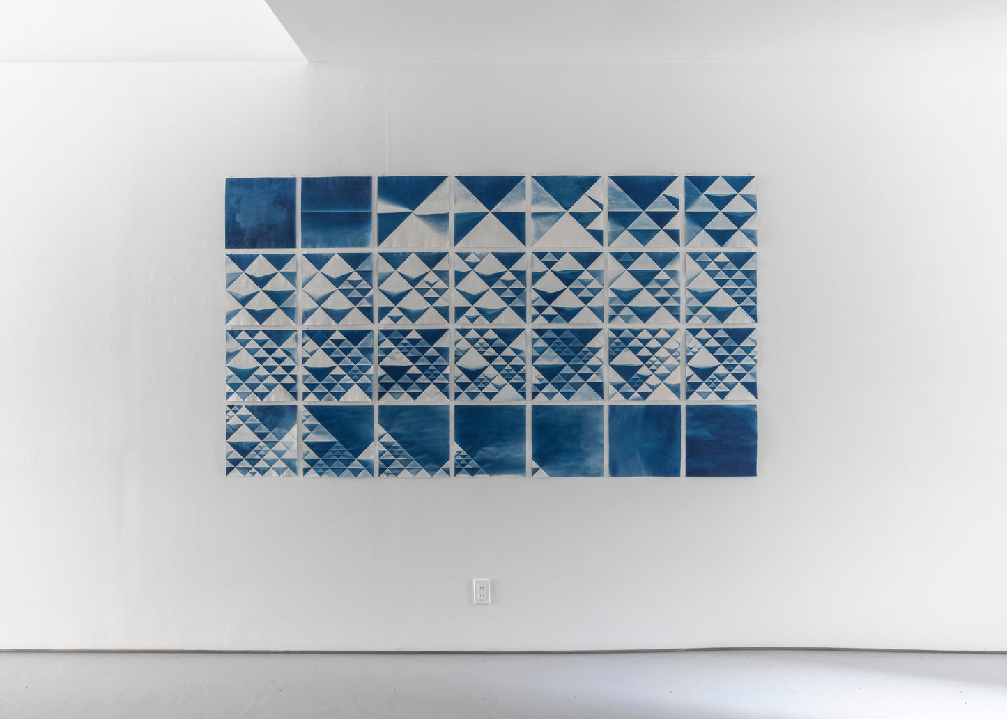 Fritz Horstman, Folded Cyanotype Progression