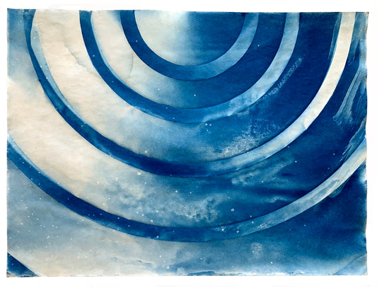 Fritz Horstman, Folded Cyanotype 20