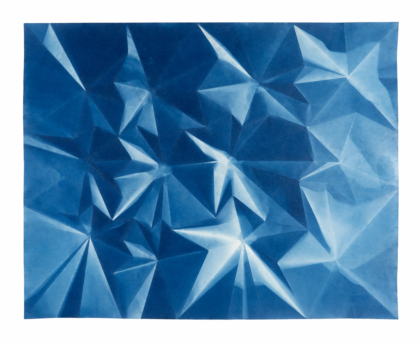 Fritz Horstman, Folded Cyanotype 261