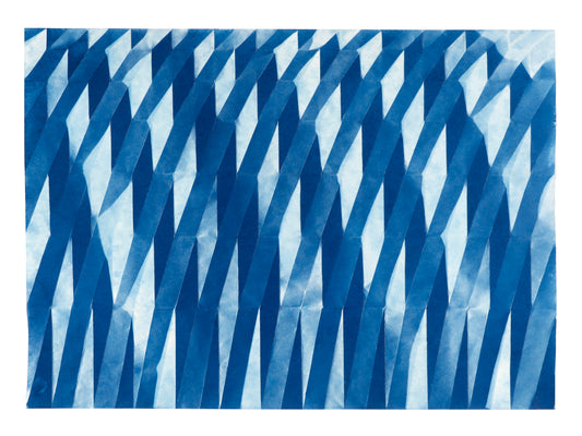 Fritz Horstman, Folded Cyanotype 269