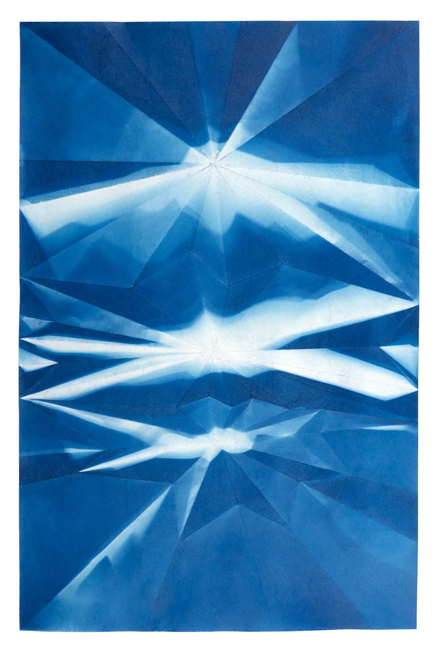 Fritz Horstman, Folded Cyanotype 303