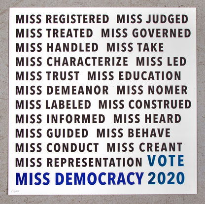 Miss Democracy | Online Group Exhibition