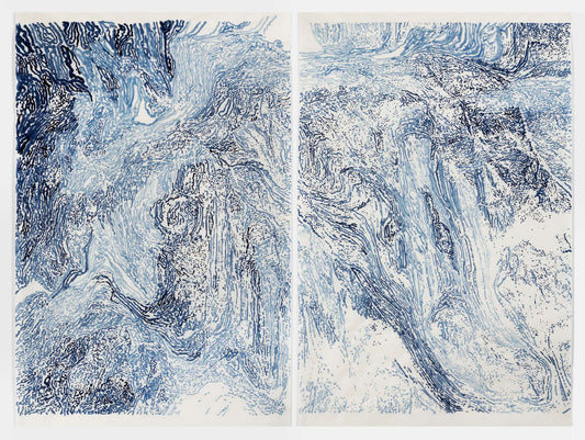 Beth Ganz | Mt Machapuchari, Nepal, Diptych