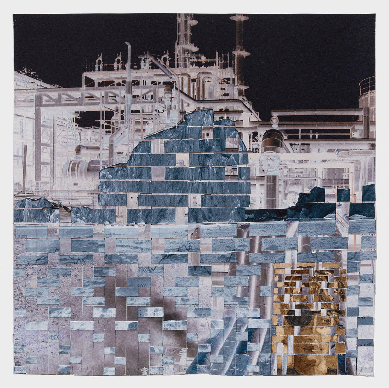 Ellen Driscoll | Self Portrait with Glacier and Oil Refinery One