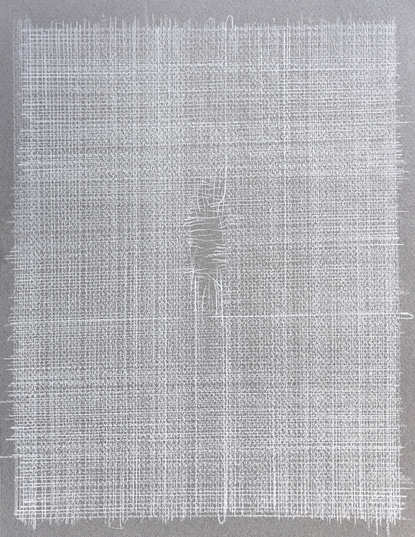 Elizabeth Duffy, Tear Drawing on Grey Flannel
