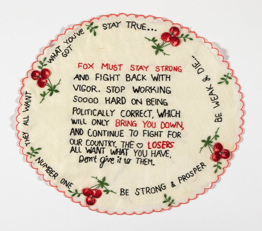 Diana Weymar |  Tiny Pricks Project | Fox Must Stay Strong