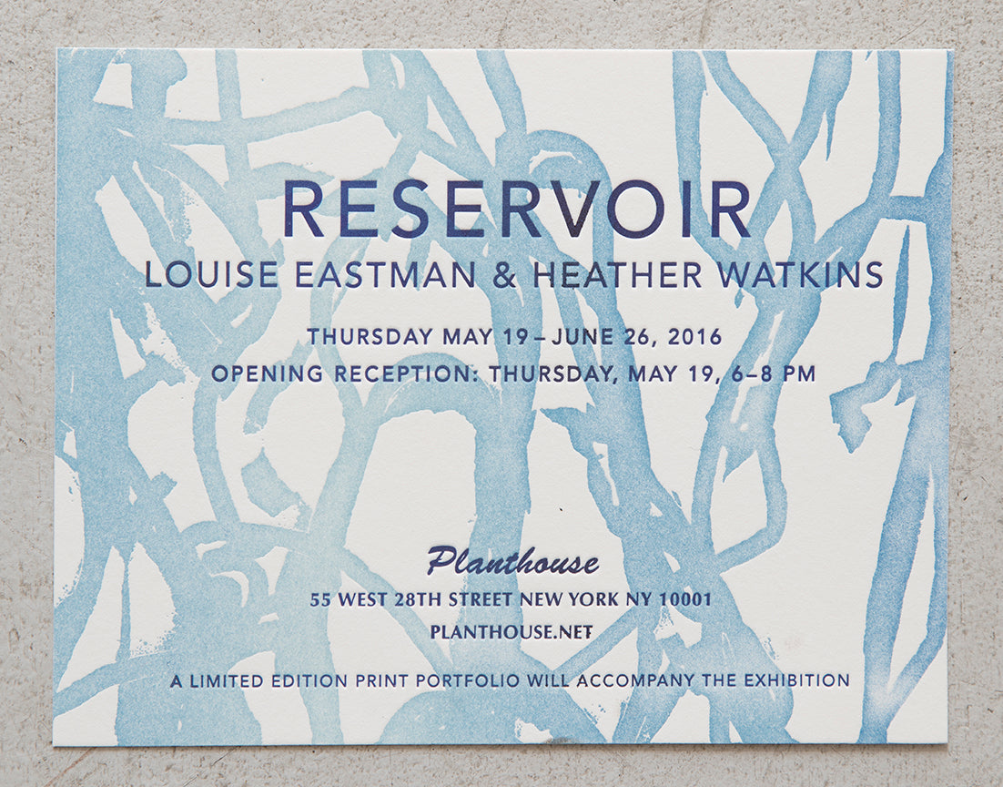 Louise Eastman & Heather Watkins | Reservoir – Planthouse