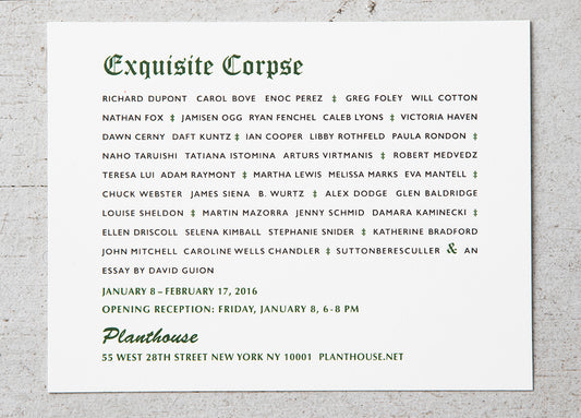 Exquisite Corpse | Group Exhibition
