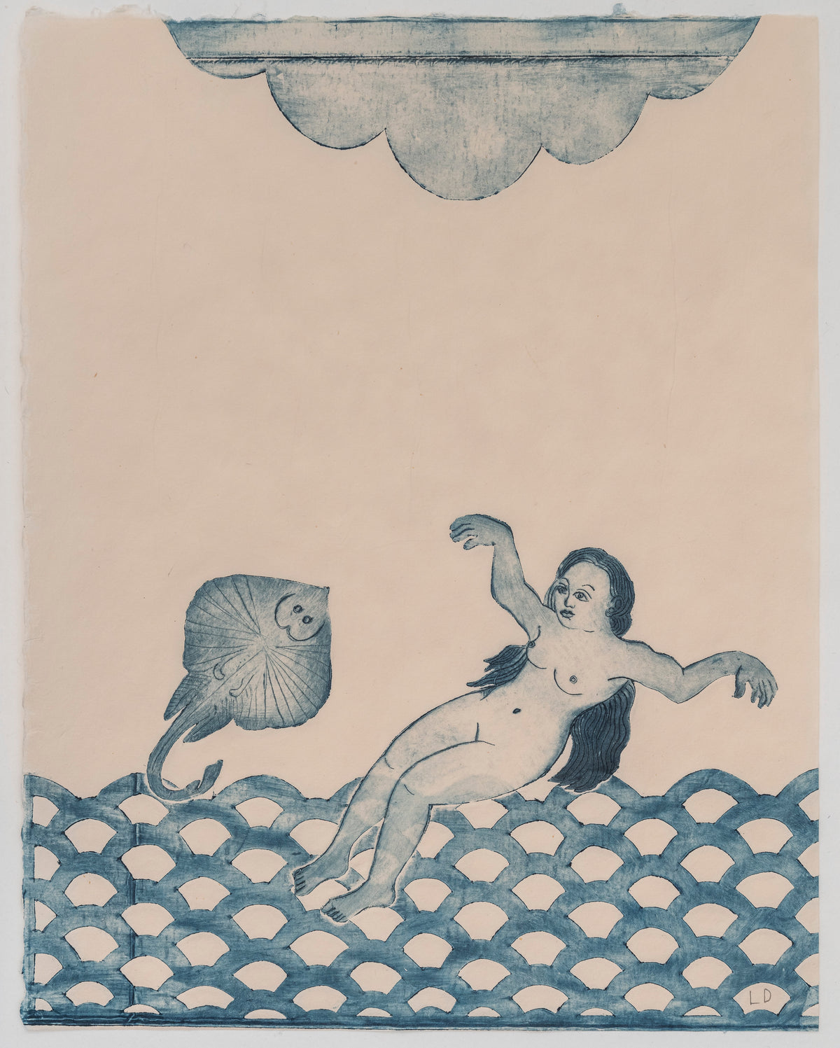 Lauren Drescher | Stingray with Swimmer