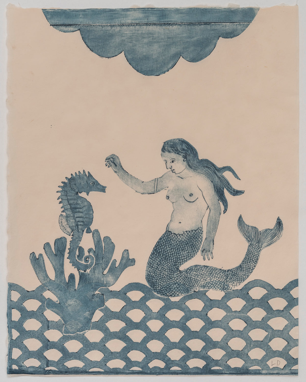 Lauren Drescher | Mermaid with Seahorse