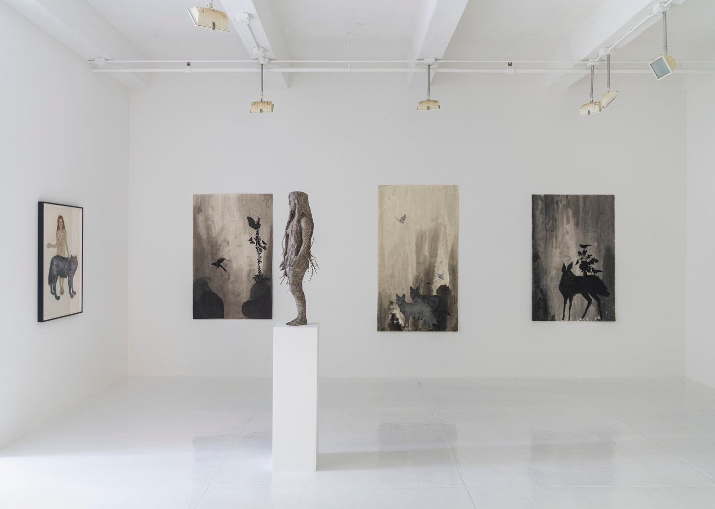 Valerie Hammond | Midnight Hours (Deer with rose & bird)