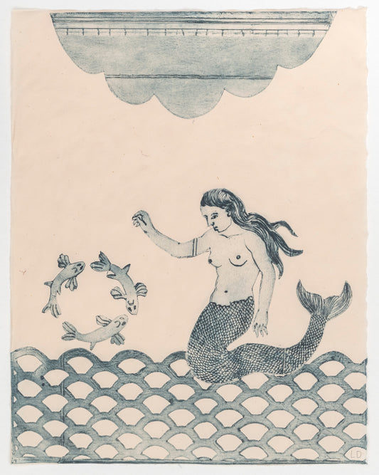 Lauren Drescher | Mermaid with Ring of Fish