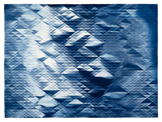 Fritz Horstman, Folded Cyanotype 326