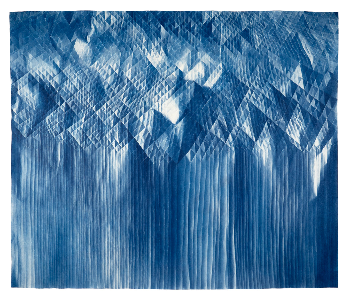 Fritz Horstman, Folded Cyanotype 328