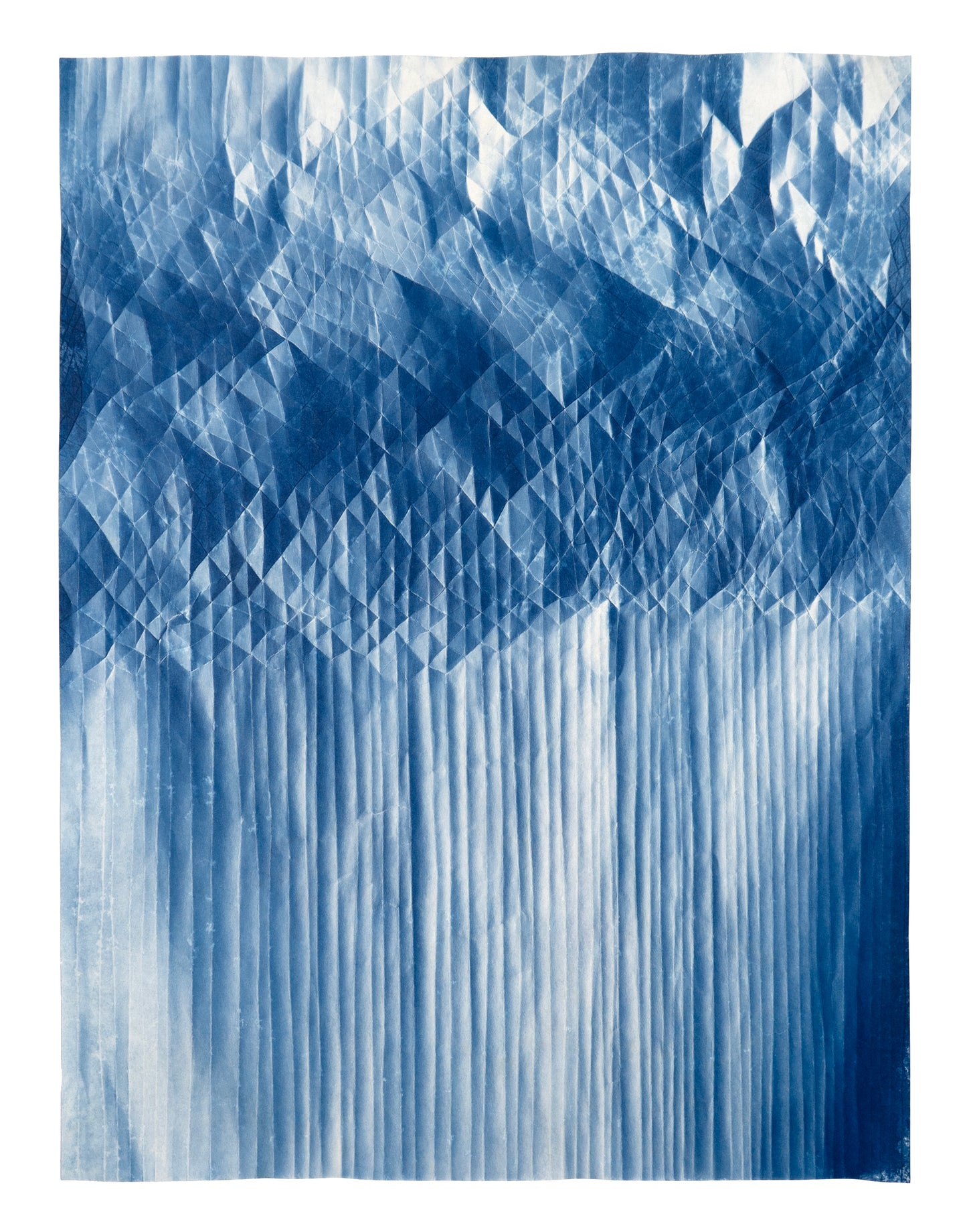 Fritz Horstman, Folded Cyanotype 330