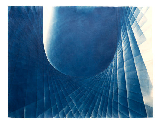 Fritz Horstman, Folded Cyanotype 334