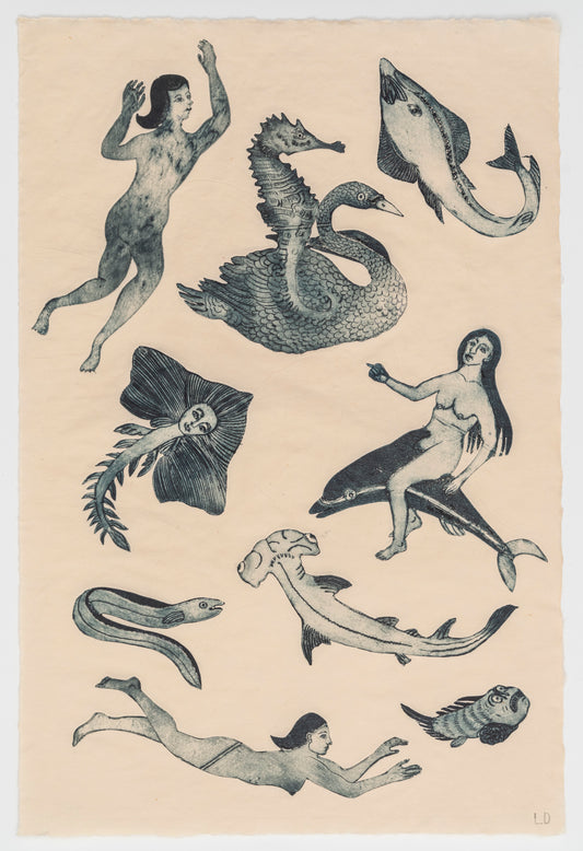 Lauren Drescher | Sea Creatures 1 (Blue)