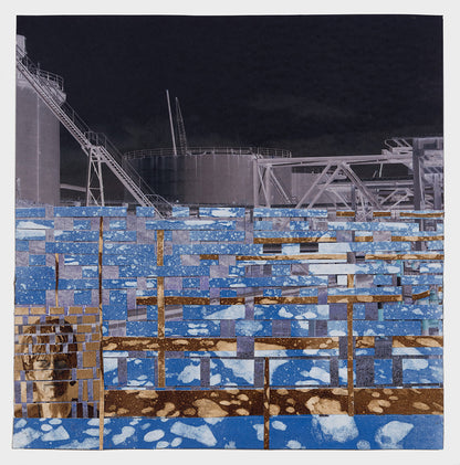 Ellen Driscoll | Self Portrait with Oil Refinery and Melting Ice