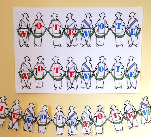 Martha Lewis | Suffrage Garland – Miss Democracy