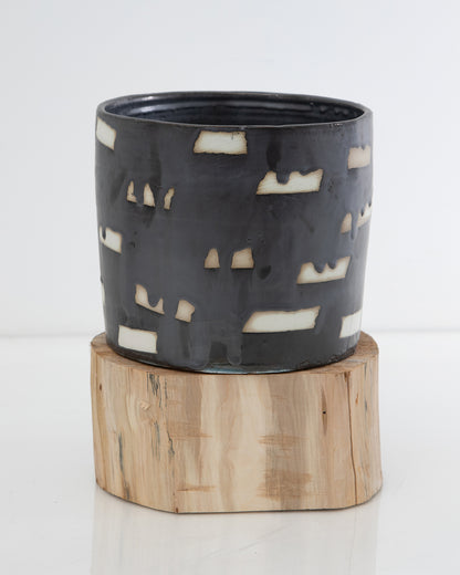 Janis Stemmermann | Black Drip Cylinder with Base