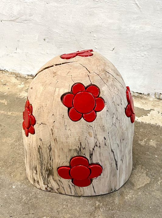 Janis Stemmermann | Red Flower Tile (Bump), 2022