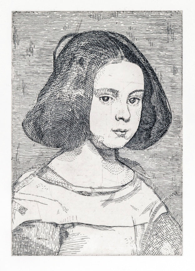 Portrait of a Girl after Velazquez - John Mitchell